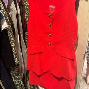 Amanda Uprichard Scarlet vest dress